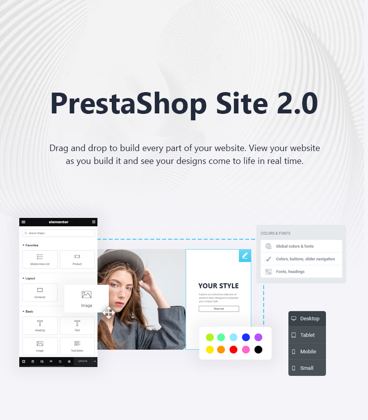 SiteBuilder for PrestaShop