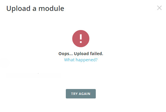 An error when installing 3rd party modules